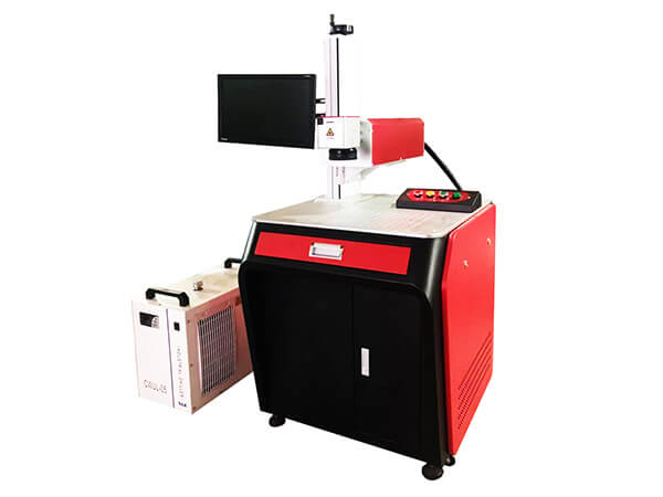 Stationary uv laser marking machine